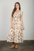 The Amber Leaf Midi Dress