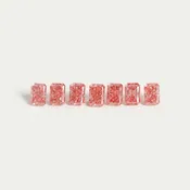 0.33 Carat Each Radiant Pink Loose Diamond