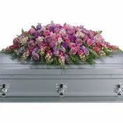 Lavender Tribute Casket Spray by Teleflora
