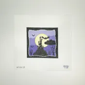 APHA19 - Spooky Scene - Purple with Haunted House