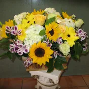 Basket, Rpses Sunflowers  #51