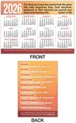 2026 Calendar Card: God So Loved