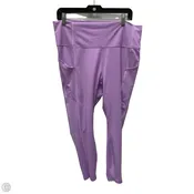 Athletic Leggings By Fabletics In Purple, Size: 1x