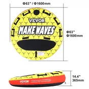 1-3 People Inflatable Towable Tube  for Boat