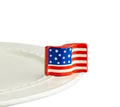 A18  Nora Fleming “Stars and Stripes Forever” Mini (American Flag)