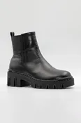 Black Chunky Lug Sole Chelsea Ankle Boots