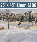 NiceRink 25' x 45' NRCS Rink-In-A-Box Replacement Liner