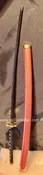 Katana Samurai All Metal Sword 9.75″ for Dolls (Scabbard Bronze with Gold Collar/Handle Black Braid w/Diamond Pattern)