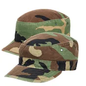2 Pack, U.S. Issue Woodland Patrol Cap, Used