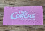 Pink Two Conchs Towel — Two Conchs Gear