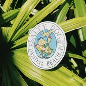 Oval Lone Salty Sticker — Salty Dog Surf Shop