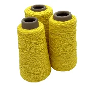 8/4 Cotton Weaving Yarn - Lemon Yellow | Unmercerized Cones by Lofty Fiber