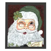 16X20 Framed Irish Santa's Good List Print
