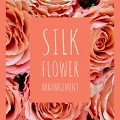 arrangement of silk flowers