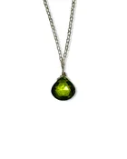10mm Teardrop Gemstone Necklace