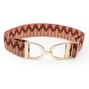 Ellany 1.5 in Gold Stirrup Ladies Belt - Rose Lyndon