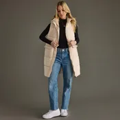 Cream Long Vest