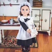 18 Inch Doll 4 Pc Kitchen Maid Outfit