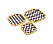 MacKenzie-Childs Courtly Stackable Trinket Trays, Set of 3