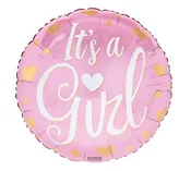 17" It's a Girl Balloon - pink