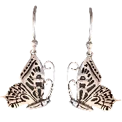 Pierced Butterfly Earrings