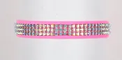 3 Row Giltmore Aurora Borealis Dog Collar