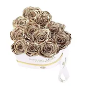Chelsea Eternal Rose Gift Box White in Gold