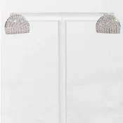 ARC STUDS- SILVER PLATED CZ