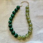 Fun & Funky Green Necklace — Retail Therapy Albuquerque