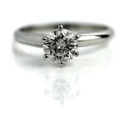 1.32 ct Six Prong Solitaire Diamond Engagement Ring