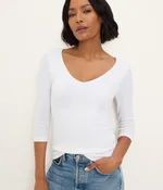Angelina Shine V-Neck Tee