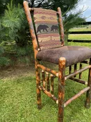 Upholstered Hickory Bar or Counter Chair — Ma & Pa's
