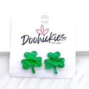16mm Acrylic Clover Studs -Earrings