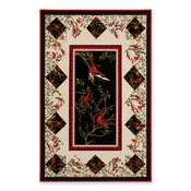 Cardinal Forest Quilt Wall Hanging