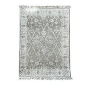 2'2" x 3'2" Handmade Turkish Wool Rug - Vintage Distressed Area Rug | Neutral Boho Decor