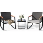 3-Piece Outdoor Rocking Set