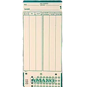 Model 000-099 Time Card