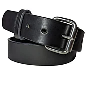 Amish Full Grain Leather Belt, Black - H.N. Williams
