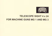 German MG 3 Lafette Optic (Small) - English Translation