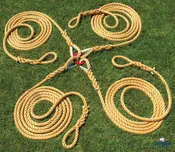 4 Team Tug of War Ropes | Metal Ring Center