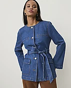 Belted Denim Jacket