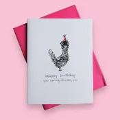 Card HBD Spring Chicken