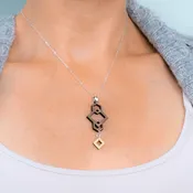 16 inch Gyroscope Necklace