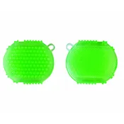 Hilason Rubber Jelly Scrubber for Horses, Soft Silicone Grooming Brush with Dual-Sided Tips for Sensitive Areas, Legs & Body