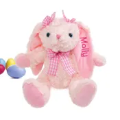 11" Personalized Pigtail Ear Bunny