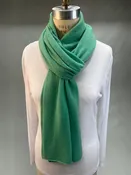 Kier & J, Cashmere long scarf 77”x 18” in jade green