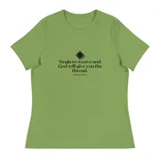 “Begin to Weave” Women’s Relaxed Fit T-Shirt – Designed by Nicole Snow
