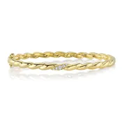 0.13ct Diamond Twisted Bangle