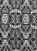 African Ankara Wrapper Wax Print- Black and White