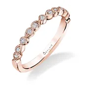 14K “Elena” Diamond Stacking Band